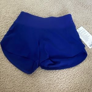 Lululemon Speed Up 4” Shorts Royal Blue NWT